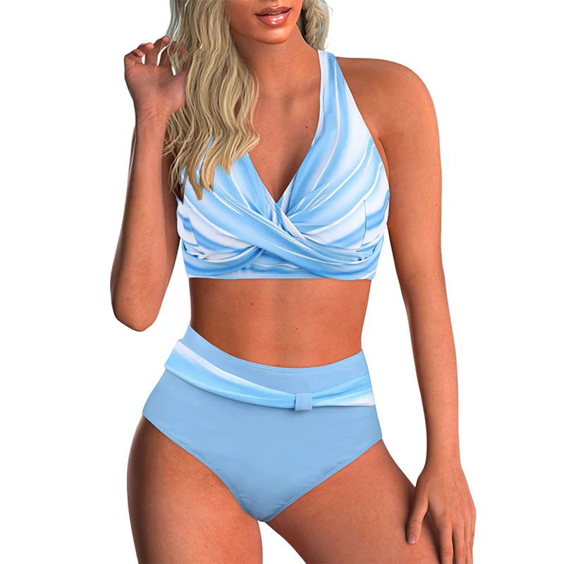 Striped high waist bikini - Image 11