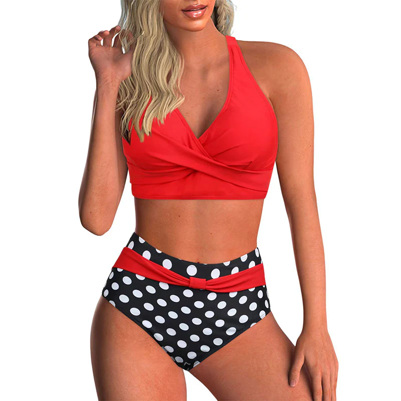 Striped high waist bikini - Image 4